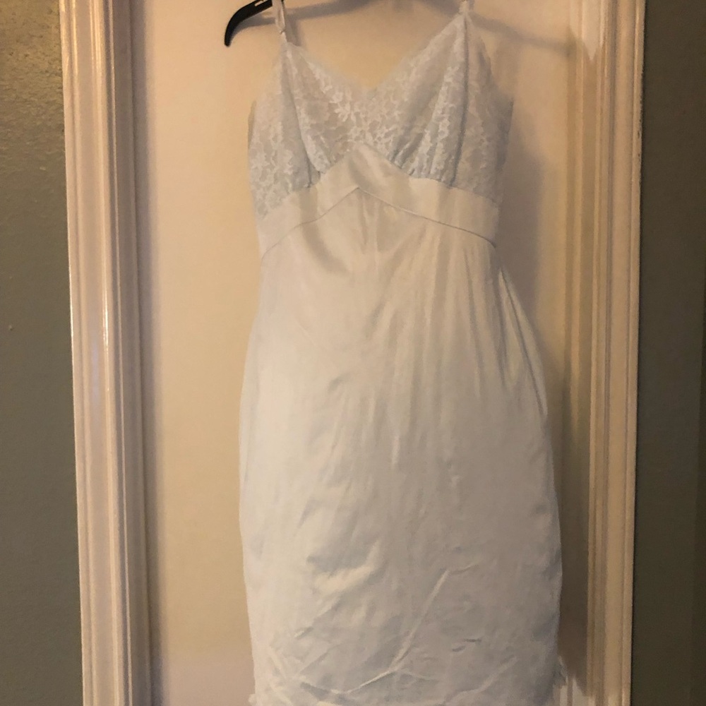 White Lace Bodice Slip Dress - Women Intimates & Sleepwear